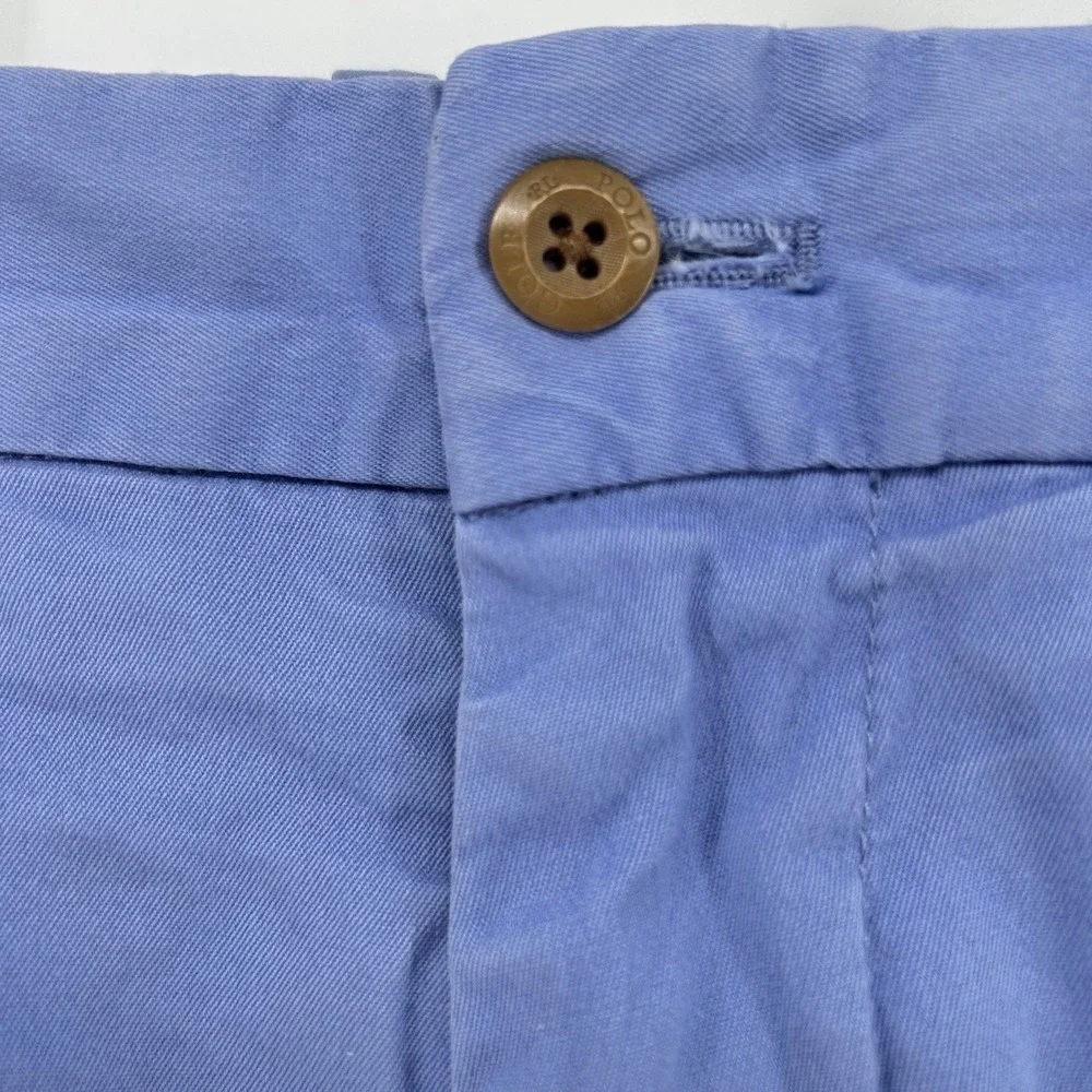 Polo Golf Ralph Lauren Shorts Mens 38 Blue Stretch‎ Twill Chino Golf Coastal